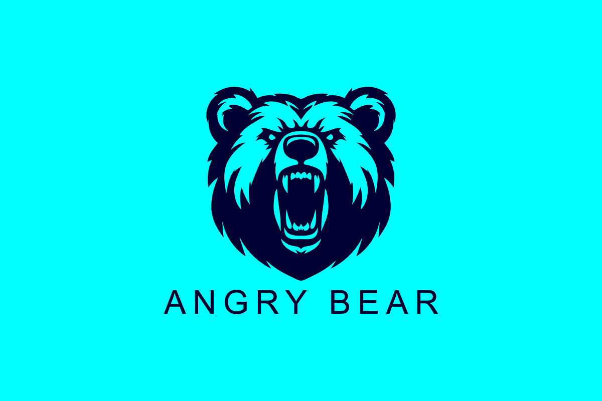 Angry Bear Logo, a Graphic by Usman