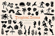 Tropical Icons, a Solid Icon by BirDIY Design (Thumbnail 1 of 10)