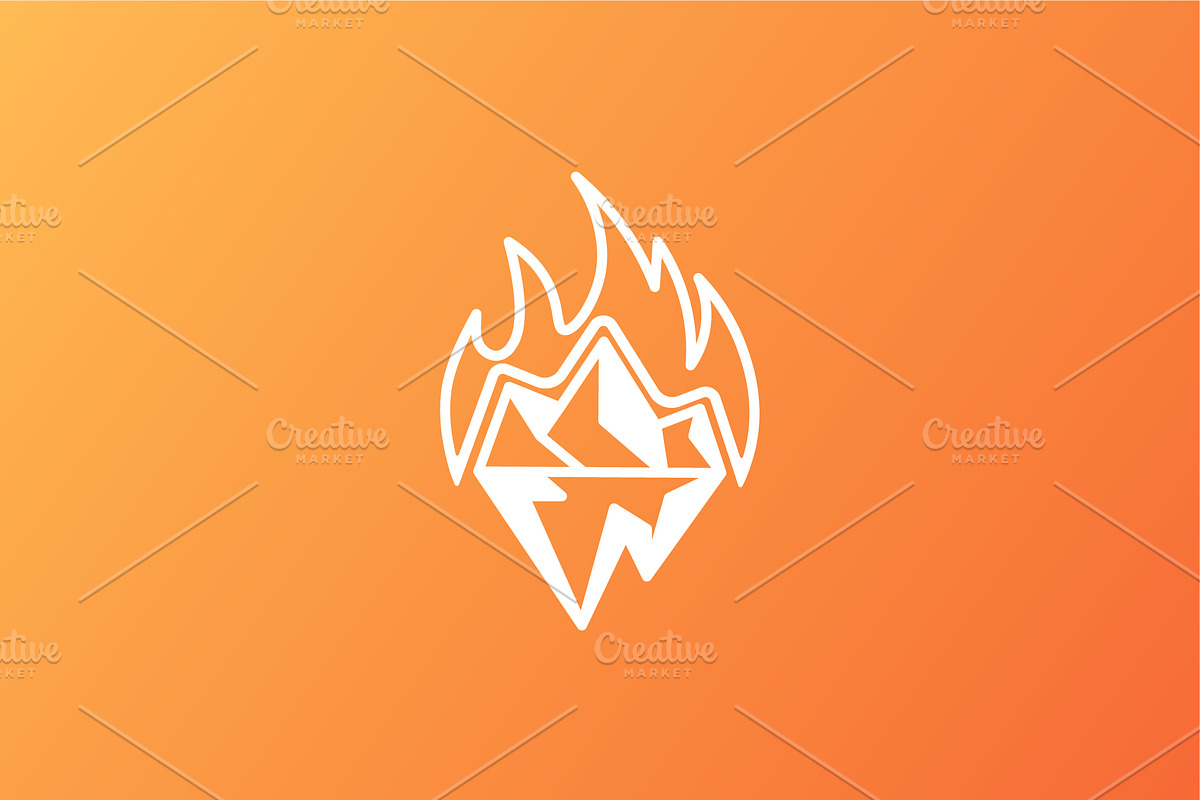 Ice & Fire Simple Logo For Business, a Branding & Logo Template by Logo Loom (Photo 3 of 4)