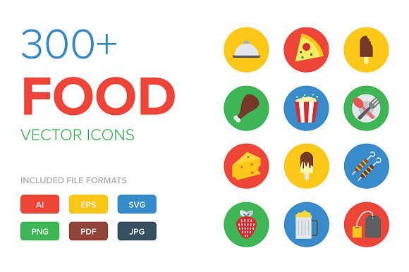 300+ Food Vector Icons preview 6