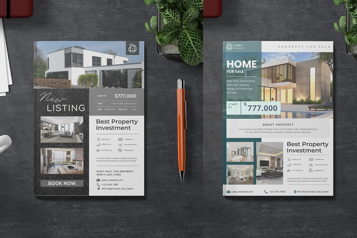 Stylish Canva Flyer Template, a Flyer Template by judayartworks (Photo 11 of 11)