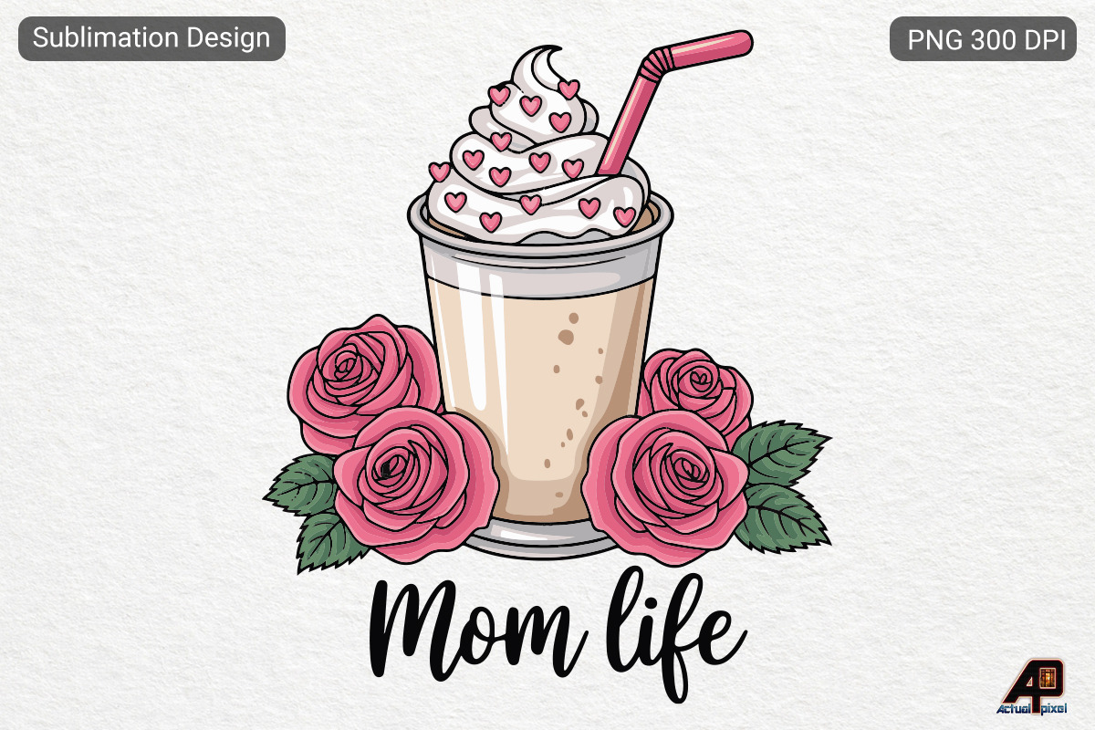 Mom Coffee SVG Sublimation Bundle, an Illustration by Actual Pixel (Photo 3 of 15)