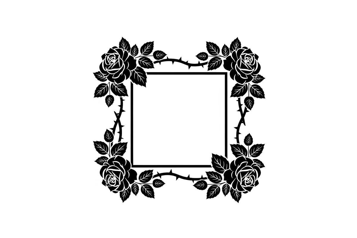 Floral Decorative Frame Vector Bundl, an Illustration by musafir_fashion (Photo 8 of 51)