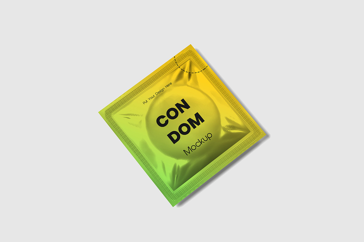 Condom Mockup, a Packaging Mockup by Graphicbars (Photo 3 of 6)