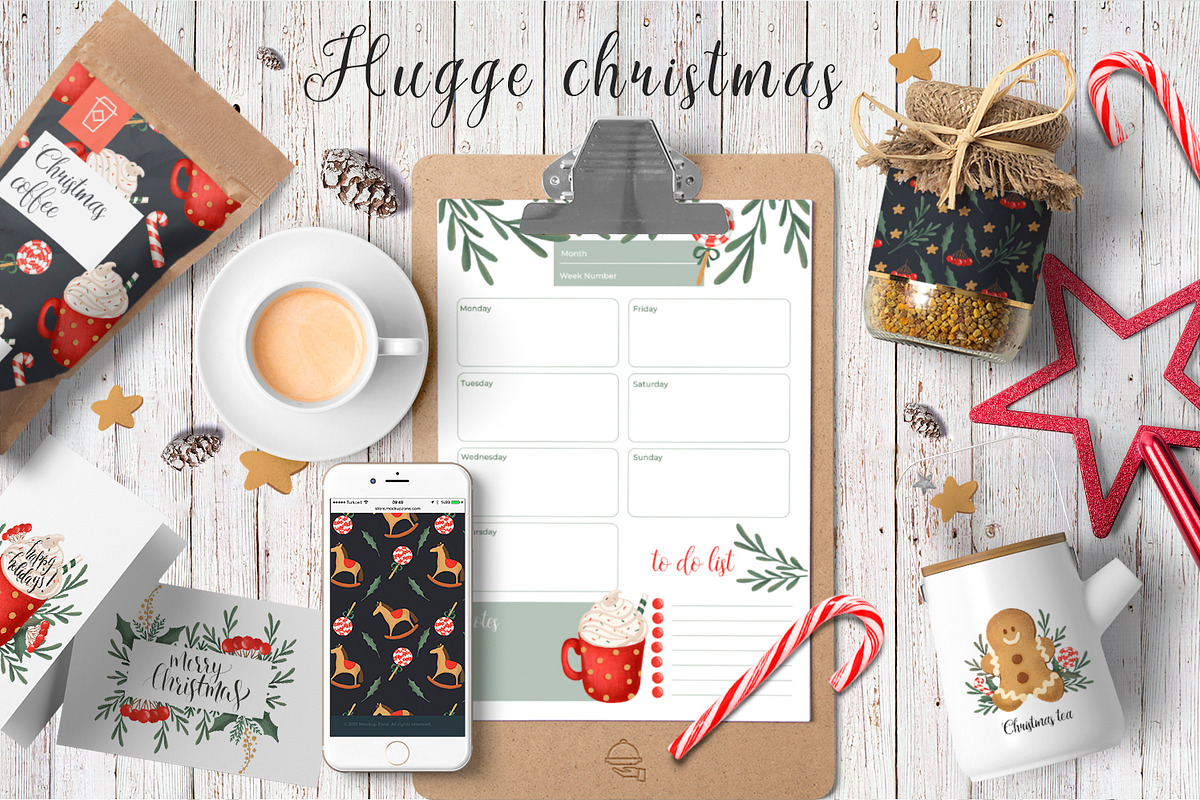Hugge Christmas, an Illustration by annasokol_ (Photo 2 of 9)