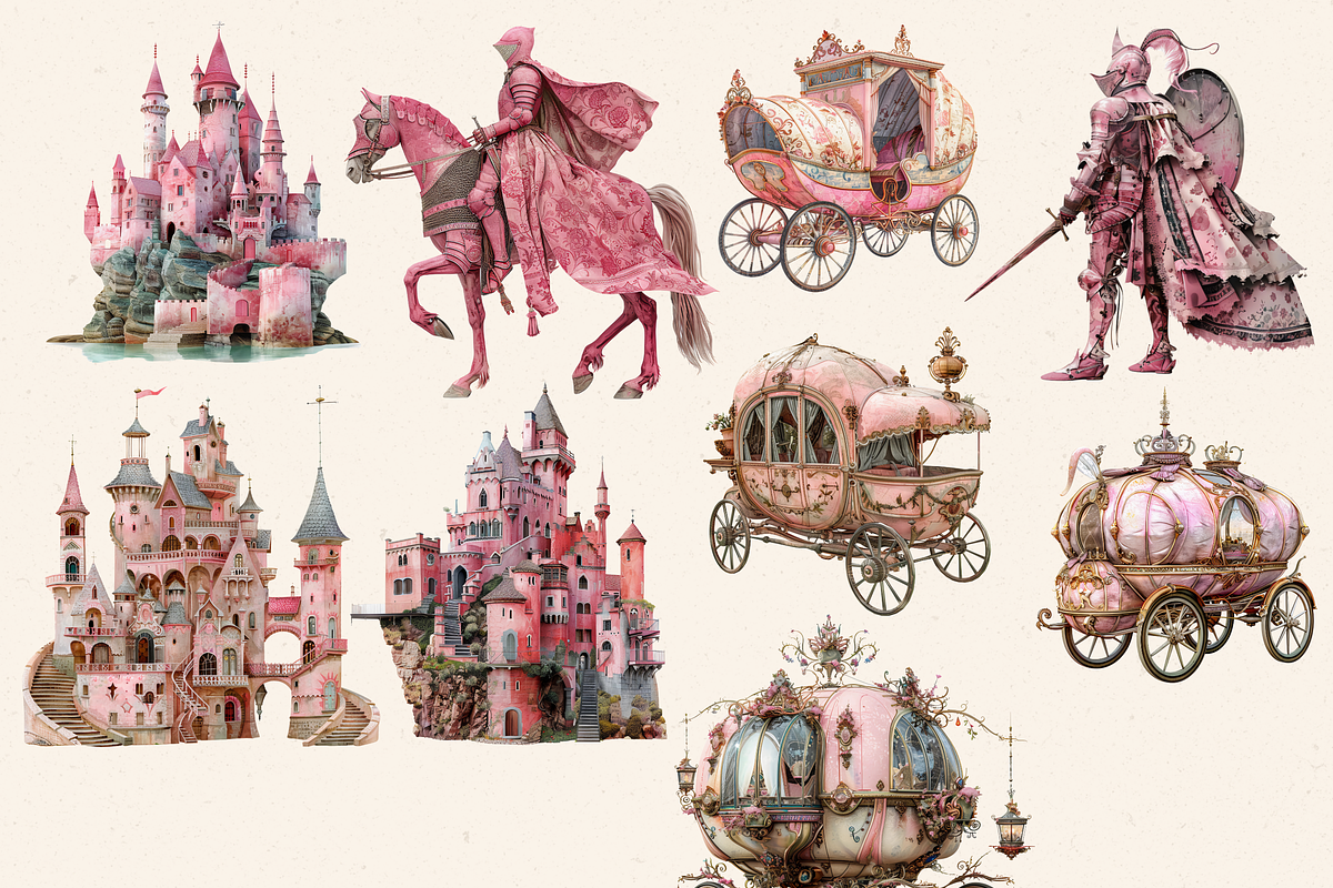 PINK KINGDOM CLIPART PACK, a Person Illustration by Daring Digies (Photo 5 of 10)
