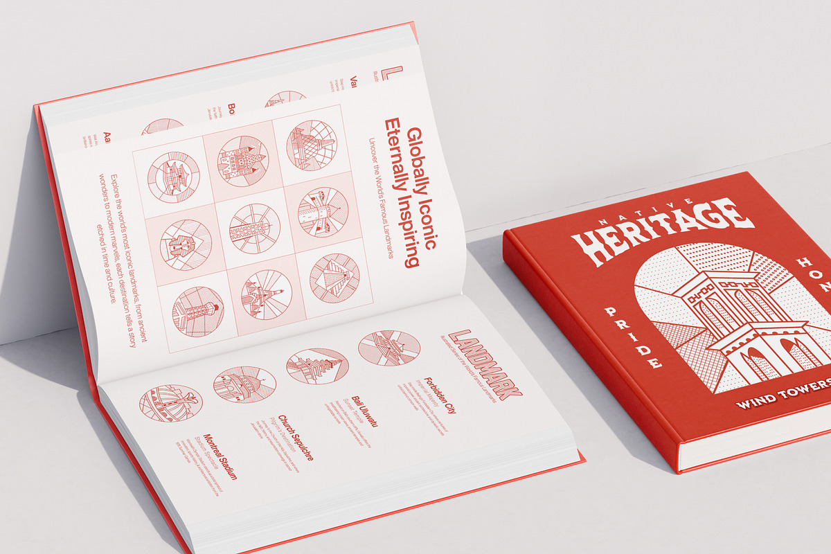World Landmark Illustration Set, a Decorative Illustration by Brickclay (Photo 4 of 12)