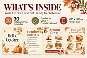 30 October Instagram Post Canva, a Social Media Template by Daffodil Dream Studio (Thumbnail 2 of 3)