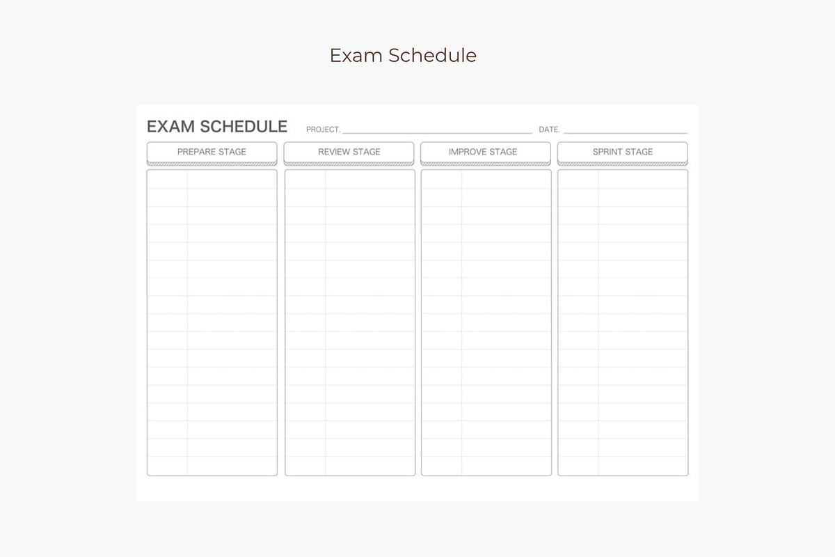 Simple Undated Digital Study Planner, a Design Template by Astro Magic Digital (Photo 4 of 5)