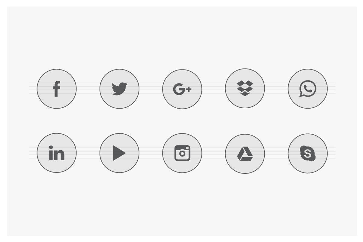 Social icons preview 4