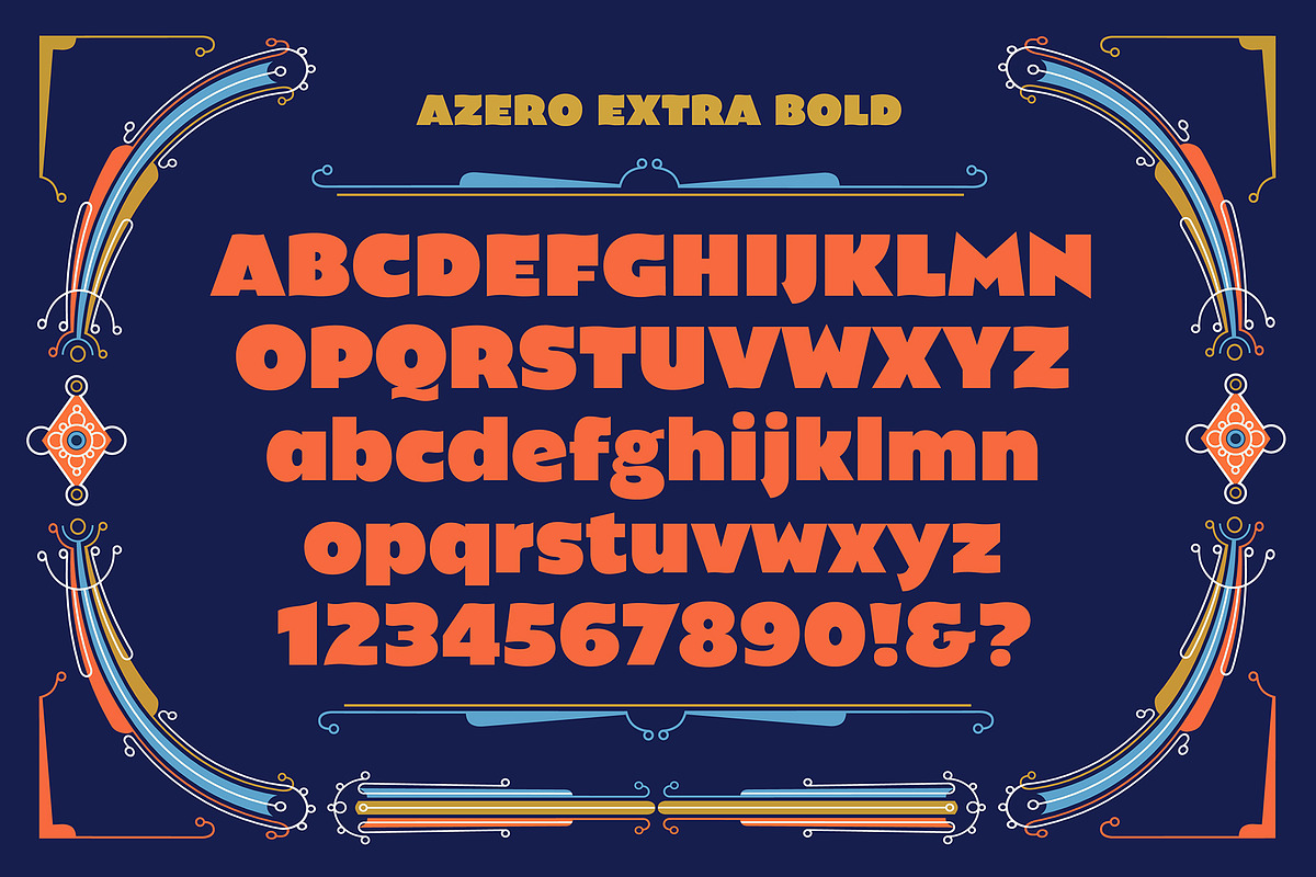 Azero Font Family, a Sans Serif Font by Mysterylab Designs (Photo 2 of 9)