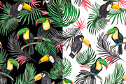 Watercolor toucan patterns, a Pattern Graphic by ramika (Thumbnail 5 of 5)