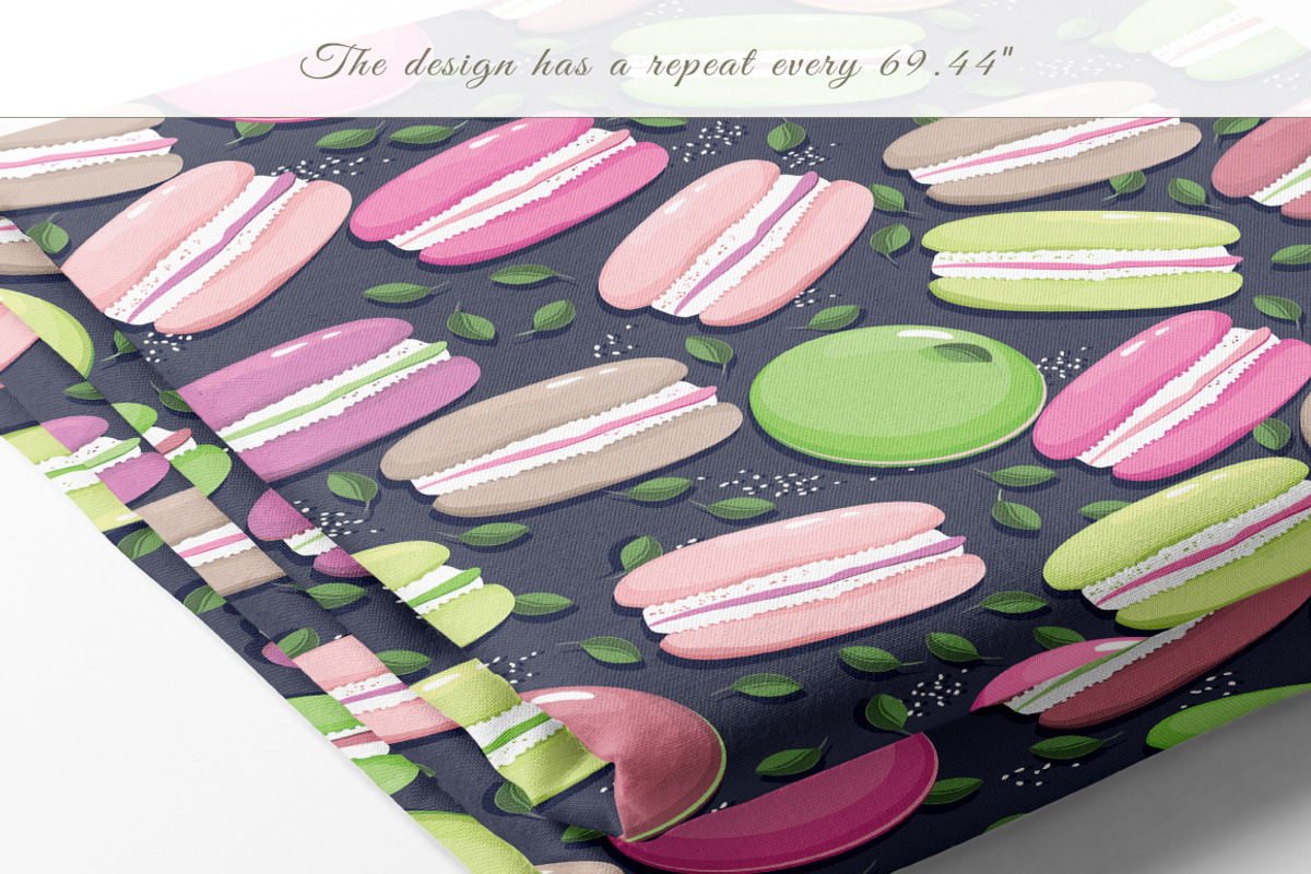 Seamless patterns of Macarons, a Pattern Graphic by Yummy (Photo 5 of 10)