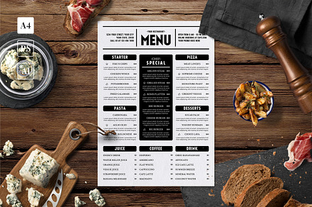 Simple Food Menu