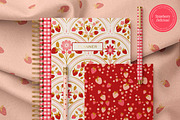 Strawberry Patterns & Clip Art, a Pattern Graphic by Eclectic Anthology (Thumbnail 4 of 12)