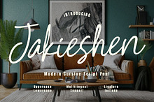 Jakieshen Modern Cursive Script Font