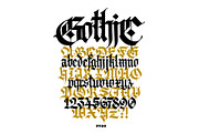 Gothic letters - 10, a Blackletter Font by GeekClick (Thumbnail 13 of 26)