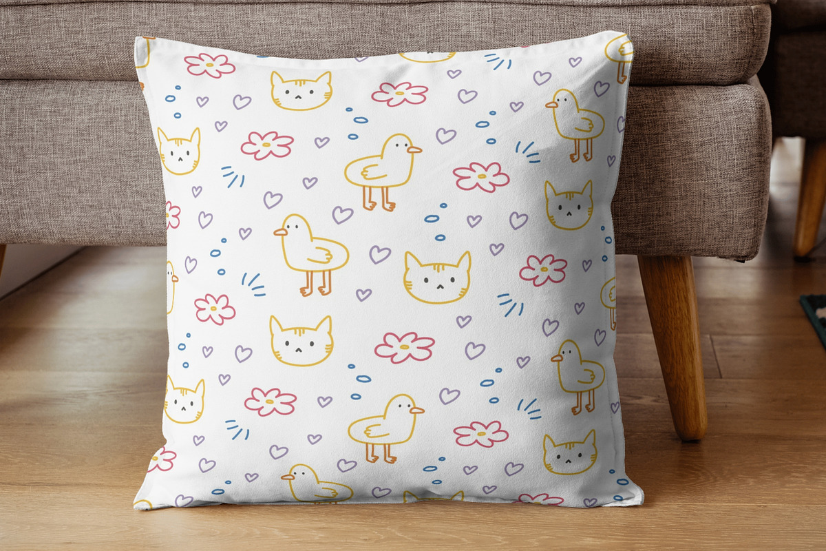 Hand-Drawn Kids Doodle Patterns, a Pattern Graphic by Kristina Chistiakova (Photo 7 of 8)