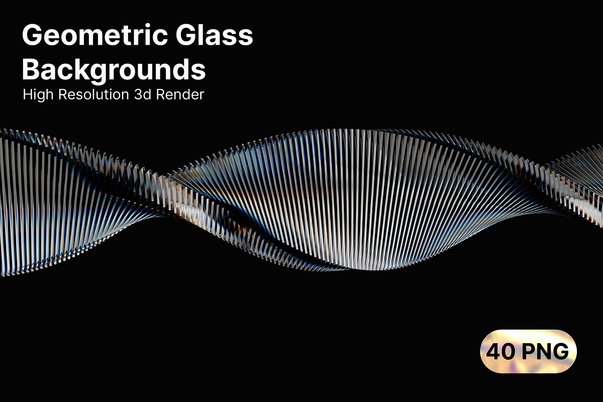3D Geometric Glass Background Shapes, a Graphic by LarysaZabrotskaya (Photo 3 of 11)