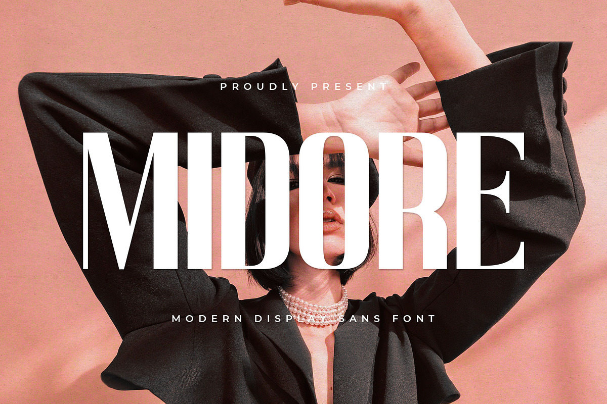 Midore - Modern Sans Font, a Sans Serif Font by Almeera Std (Photo 1 of 5)