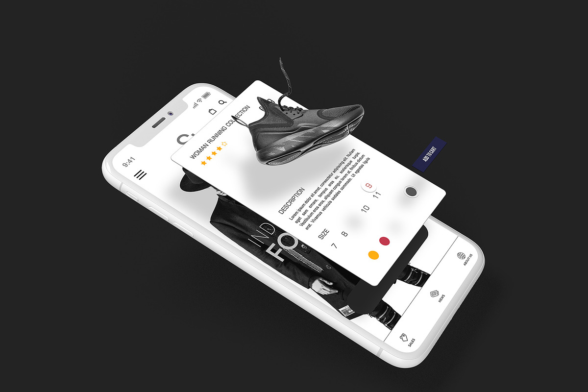 iPhone X Multilayer Mockup #6, an iPhone Mockup by Seven Lights (Photo 5 of 5)