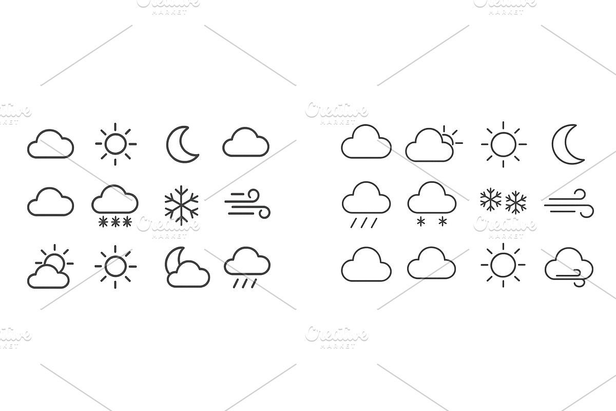 Set of web icons displaying various, a Technology Illustration by ZinetroN