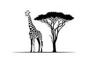 Giraffe Safari Silhouette Vector Bun, an Illustration by Designer_Momina (Thumbnail 41 of 51)