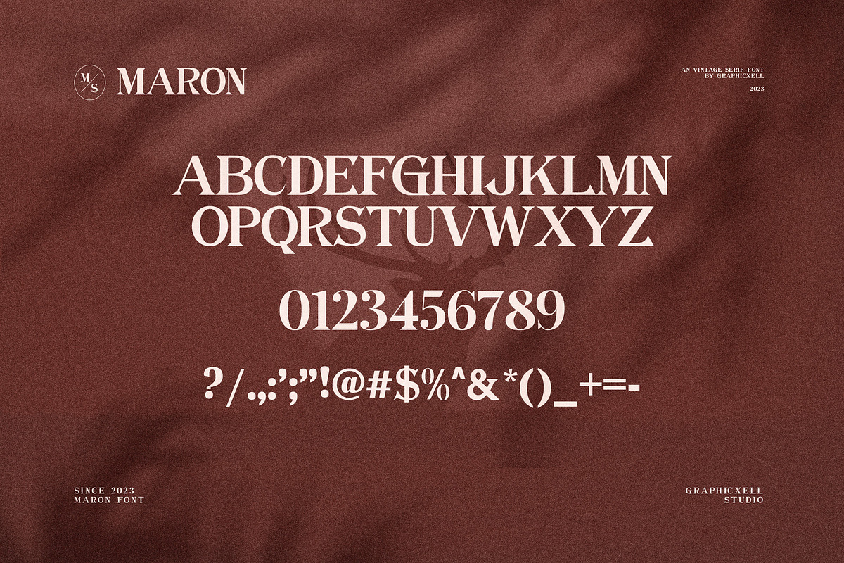 Maron Elegant Serif Font, a Serif Font by Perfectype (Photo 10 of 10)