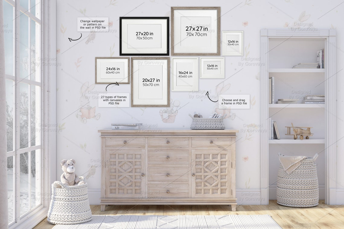 Interior Mockup, Nursery Mockup, a Household Mockup by Designed By Gorovaya (Photo 8 of 8)