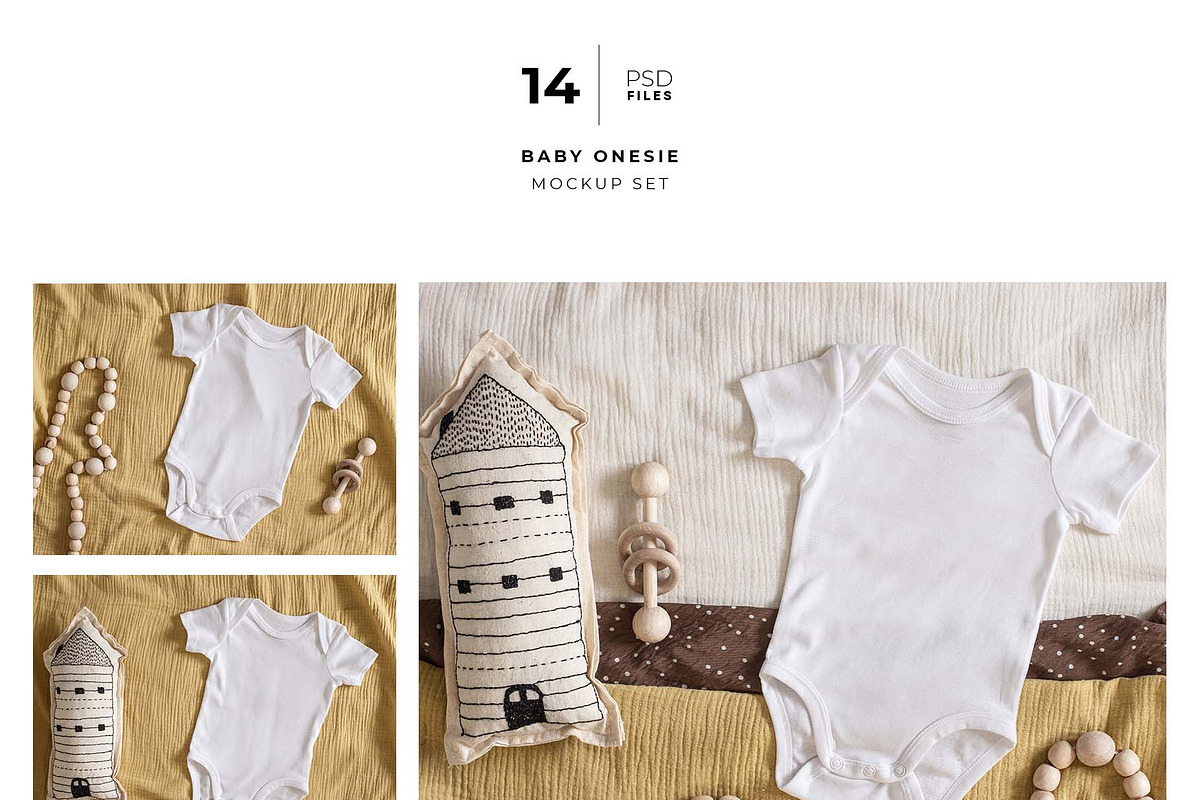 Baby Onesie Flat Lay Mockup Set, a Shirt Mockup by Neutral Mockups (Photo 2 of 5)