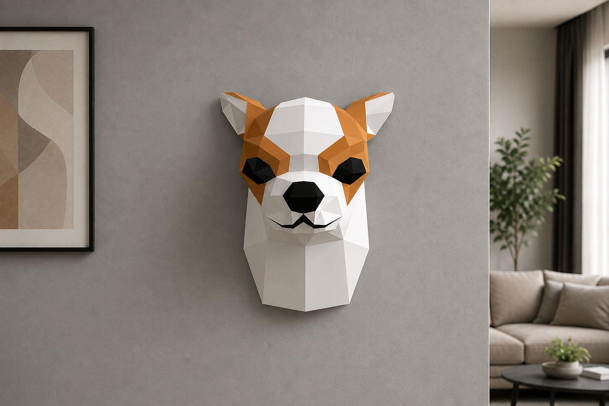 Chihuahua Trophy - 3d papercraft, a Card Template by PAPER amaze (Photo 2 of 3)