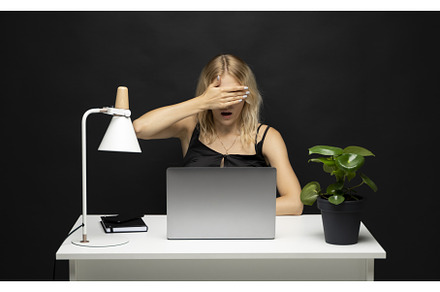 Frustrated, sad, stressed or, a Business Photo by volodymyrshtun13795