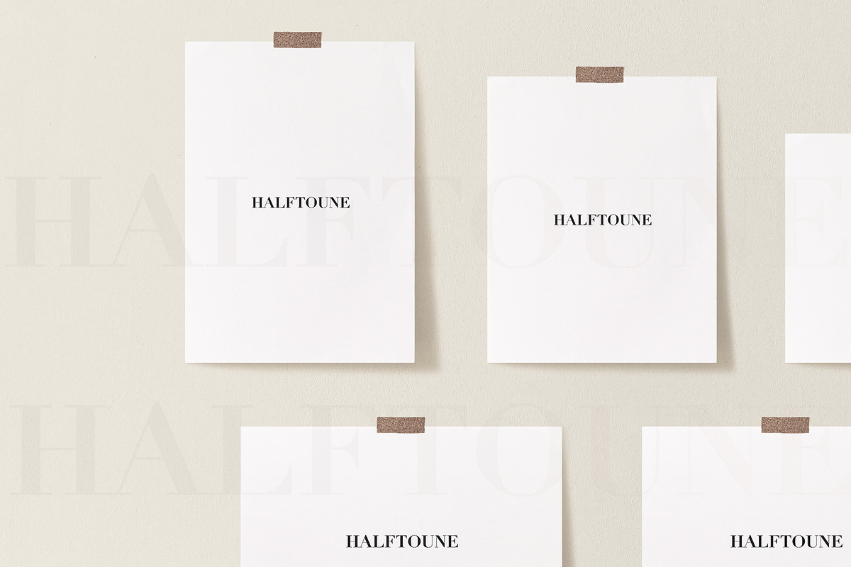Customizable Taped Poster Mockup, a Graphic by HALFTOUNE (Photo 5 of 6)