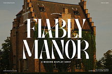 Fiably Manor | Modern Display Serif