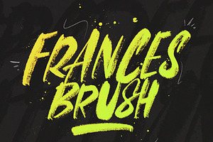 FRANCES BRUSH SVG Font