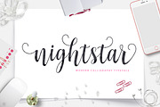 Nightstar Script, a Script Font by Unicode Studio (Thumbnail 1 of 8)