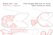 Fish Laser Cut Wooden Wall Art, an Animal Illustration by Bubert Art (Thumbnail 8 of 8)
