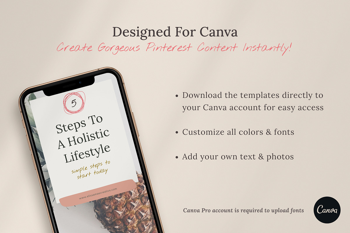 Abstract Pinterest Templates CANVA, a Social Media Template by Elissa Mae Creative (Photo 4 of 14)