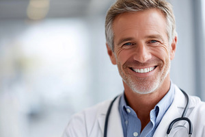 Portrait of a smiling doctor, a Health & Medical Photo by MistyDay
