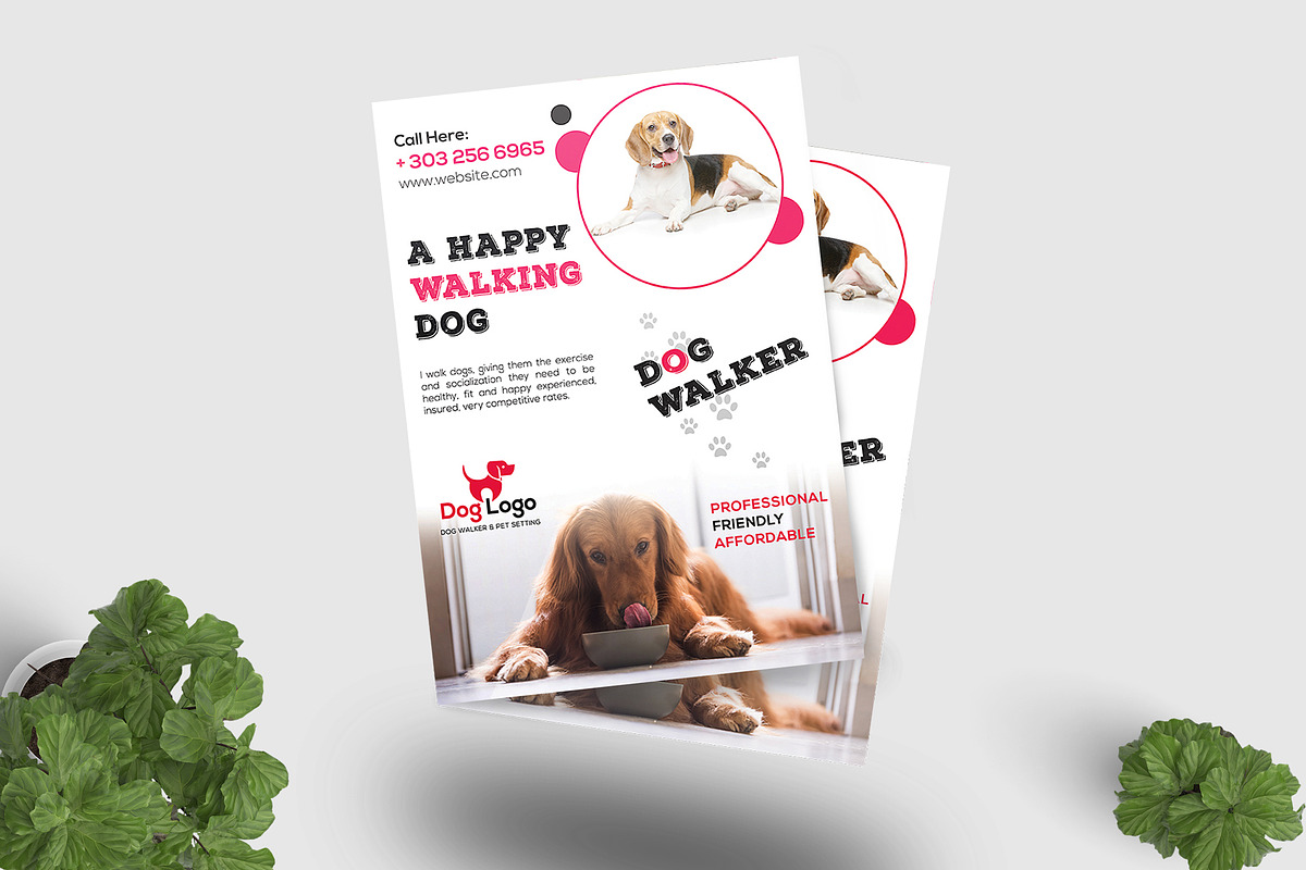 Dog walker Flyer Templates, a Flyer Template by ideaz_sabbir (Photo 7 of 9)
