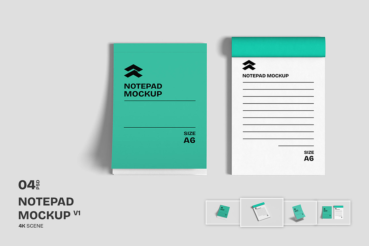 Notepad vol.01 - Mockup, a Mockup by Rometheme Std (Photo 1 of 5)