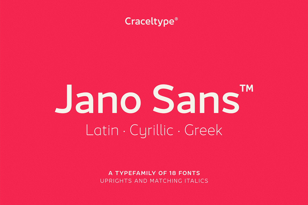 Jano Sans, a Sans Serif Font by Craceltype (Photo 1 of 9)