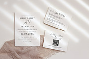 Minimalist Wedding Invitation Bundle, an Invitation Template by Meher Sadiah (Thumbnail 2 of 6)