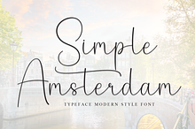Simple Amsterdam | Script Font
