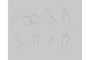 Hands Stamps Brushes For Procreate