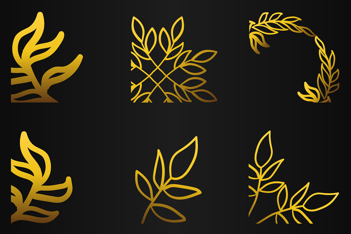 Golden Floral Corner V1, an Object Graphic by sekitarief (Photo 2 of 3)