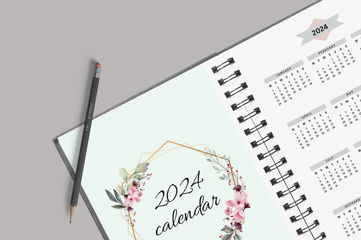 Calendar Template/Yearly Calendar, a Stationery Template by Design Zone (Photo 3 of 4)