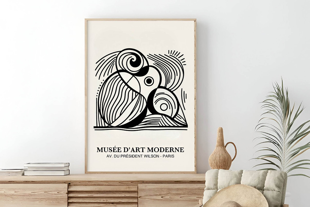 Minimalist contemporary curved Picas, an Illustration by CreationArt (Photo 4 of 4)