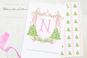 Watercolor letters numbers, a Decorative Illustration by LABFcreations (Thumbnail 2 of 3)