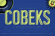 Cobeks – Modern Display Font, a Sans Serif Font by Almeera Std (Thumbnail 1 of 6)